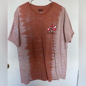 SMURFS Men's Graphic Tee - Short Sleeve - Red Mushroom Design